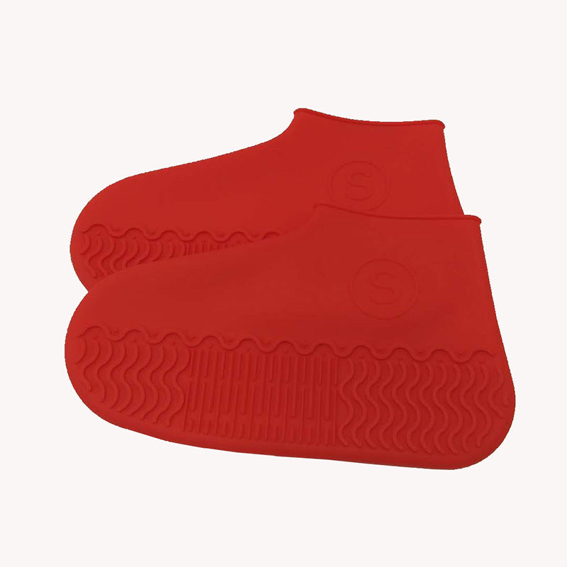 Silicone waterproof shoe cover Rainproof outdoor waterproof non-slip shoe cover Rainproof shoe cover