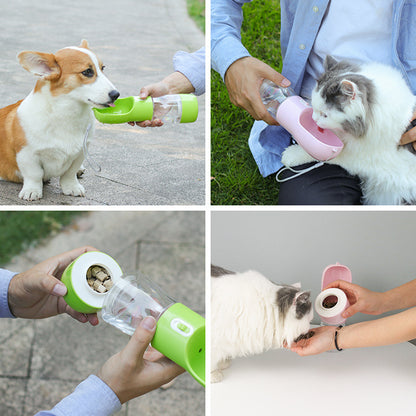 Detian Cross-border Hot Sale Pet Multifunctional Water Cup Out Water Food Cup Portable Travel Dog Food Water Cup Wholesale